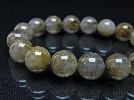 Amazon.co.jp: 【東昇天然石】プラチナルチルクォーツ ブレスレット